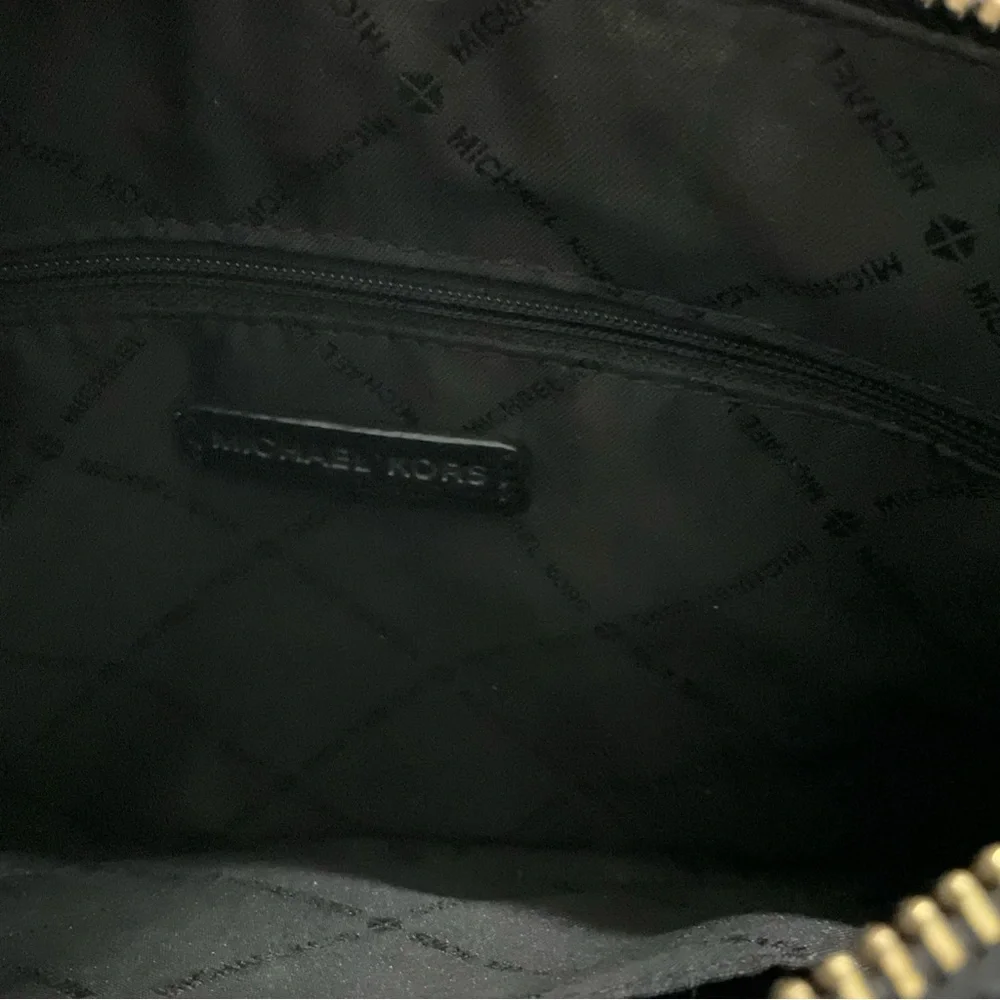 Michael Kors Black‎ Leather Crossbody Bag